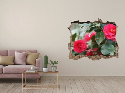 Samolepící díra na stěnu Kvetinová záhrada z betónu