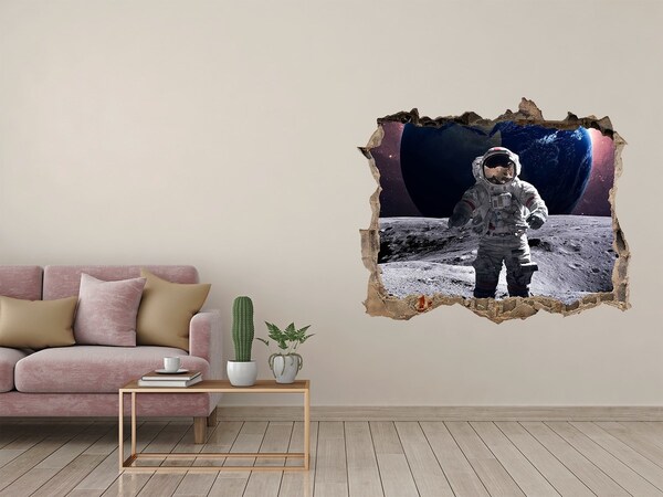 Foto fotografie díra na zeď Astronaut