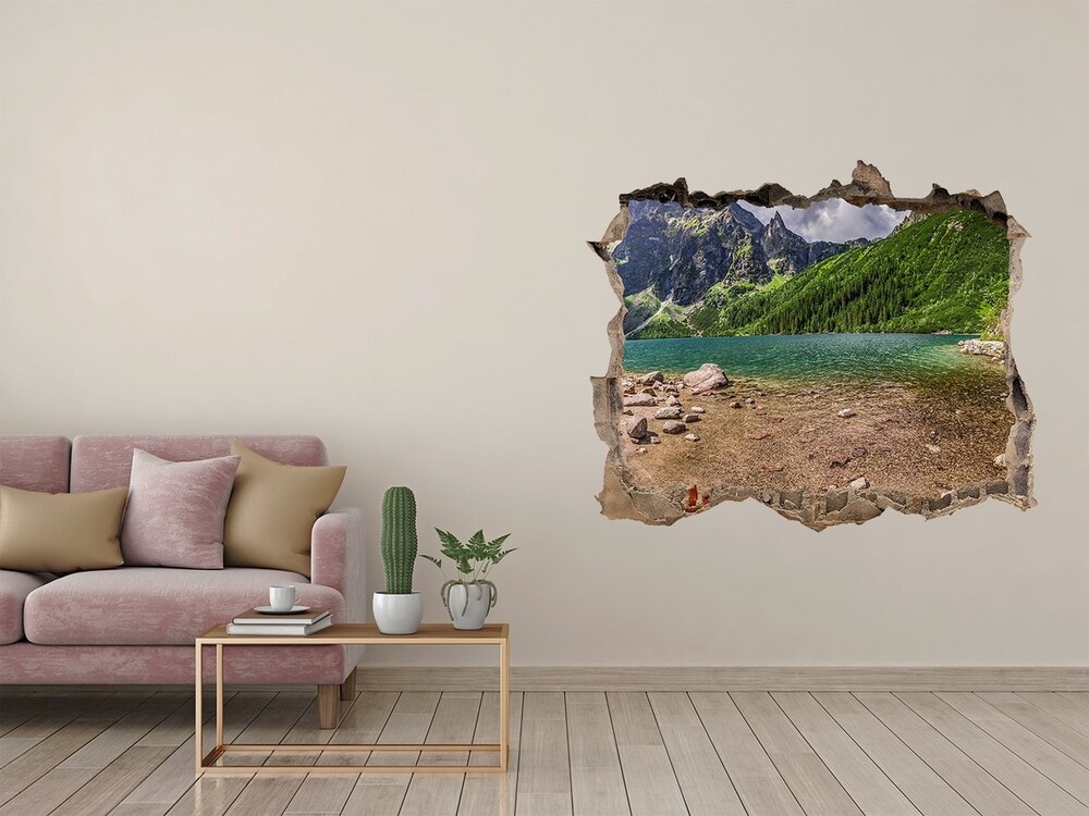 Samolepící díra na stěnu Jazero v horách