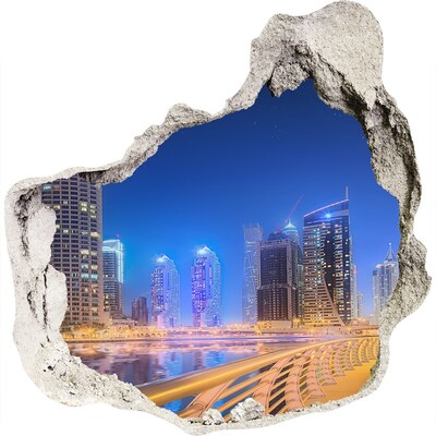 Nálepka 3D diera samolepiaca Dubaj