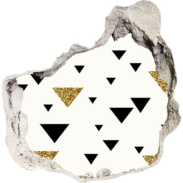 Samolepiaca nálepka na stenu Moderný dizajn s trojuholníkmi