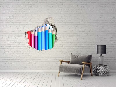 Diera 3D fototapety na stenu Farebné ceruzky
