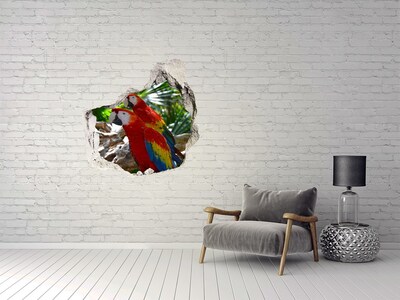 Fotoobraz diera na stenu Papagáje ara