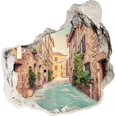 Diera 3D fototapety nálepka Talianskej ulice