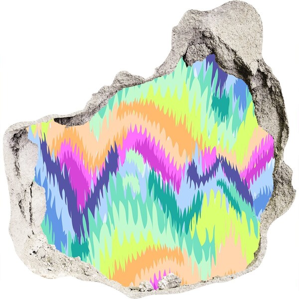 Samolepiaca nálepka fototapeta Farebná vlna na stene