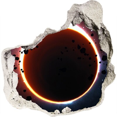 Nálepka 3D diera na stenu Eclipse