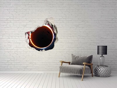 Nálepka 3D diera na stenu Eclipse