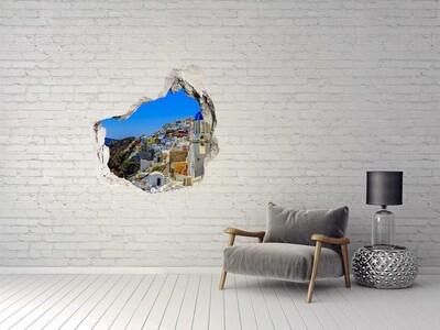 Diera 3D fototapety nálepka Santorini na slnku