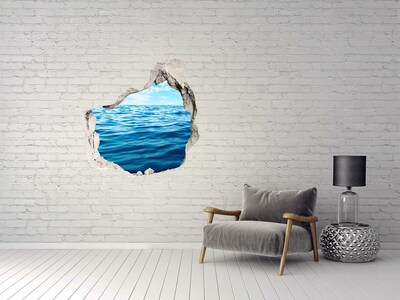 Nálepka 3D diera na stenu Morská voda