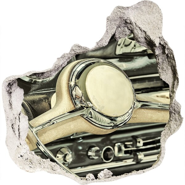 Nálepka fototapeta 3D výhľad Štýlový kokpit klasického auta