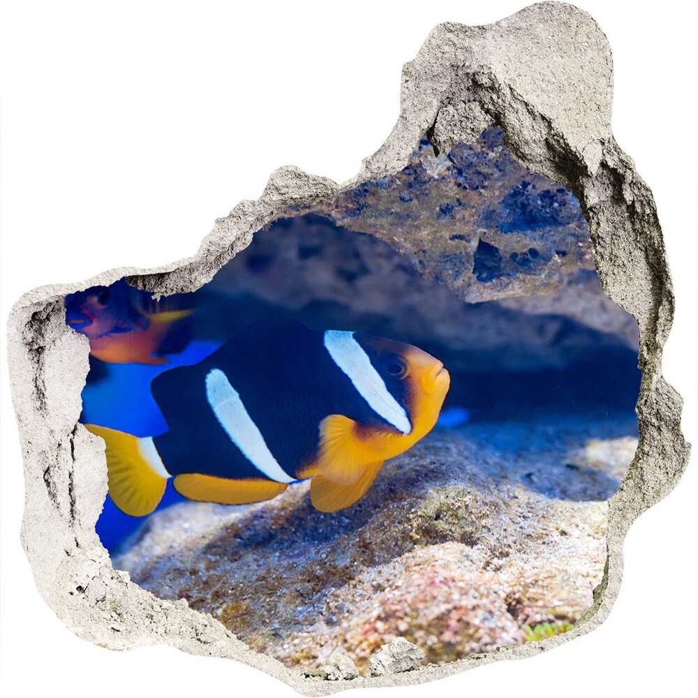 3D diera na stenu Tropická ryba