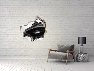 Fototapeta diera na stenu Eiffelova veža v monochromatickom prostredí