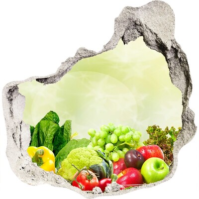 Fototapeta diera na stenu 3D Zelenina