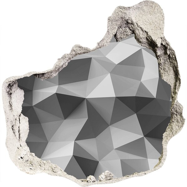 Fototapeta diera na stenu 3D Geometrický otvor v stene