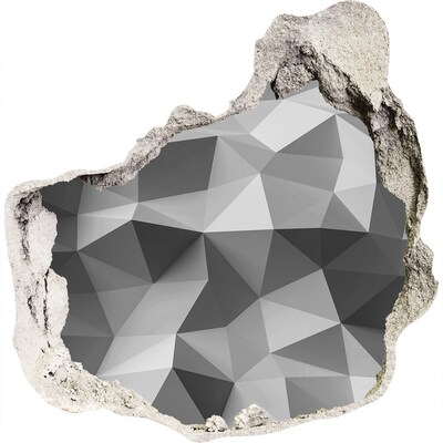 Fototapeta diera na stenu 3D Geometrický otvor v stene