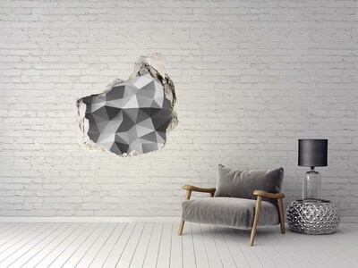 Fototapeta diera na stenu 3D Abstrakcie trojuholníky