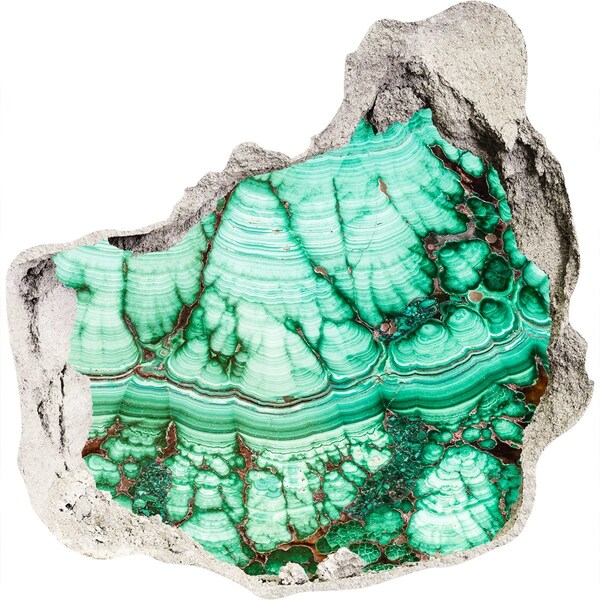 Fototapeta diera na stenu 3D Malachitová jaskyňa