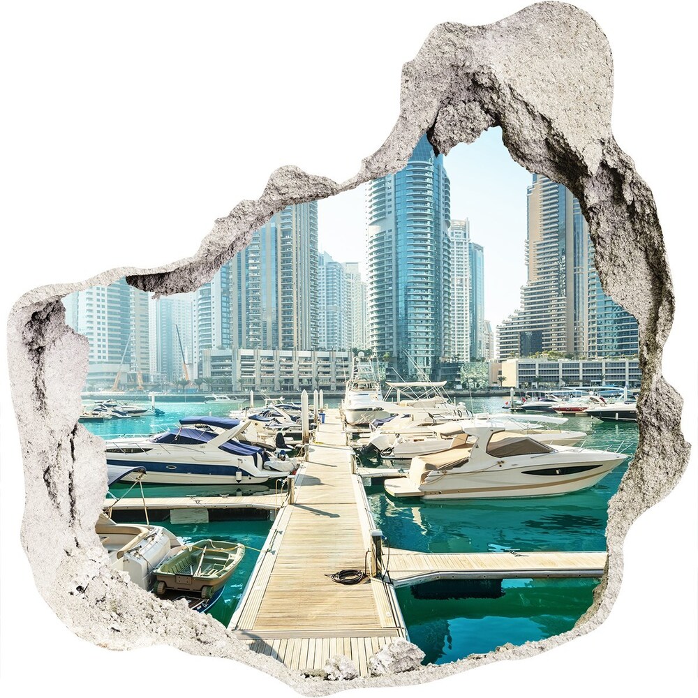 Fototapeta diera na stenu Marina v dubaji