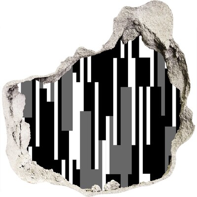 Nálepka 3D diera na stenu Moderné umenie na stene