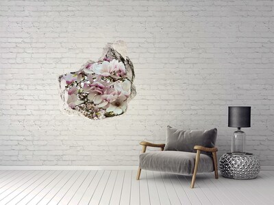 Diera 3D v stene na stenu Magnólie kvety