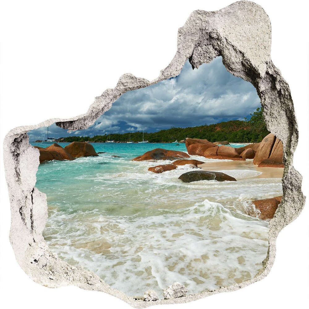 Diera 3D fototapety nálepka Beach seychely