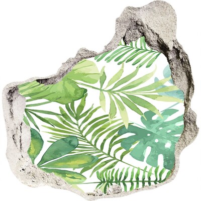 Samolepiaca diera nálepka Tropický raj medzi listami