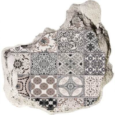 Samolepiaca diera na stenu Dlaždice v retro štýle