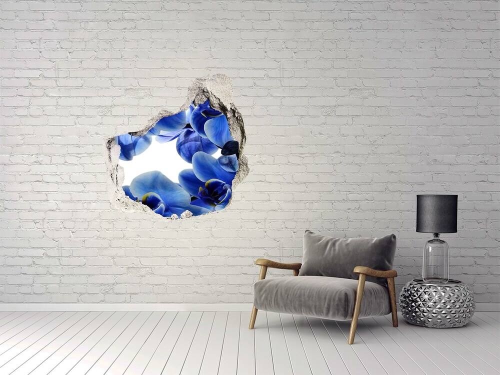 Samolepiaca diera na stenu Modrá orchidea