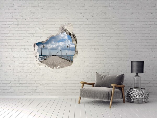 Samolepiaca nálepka na stenu Mólo pri mori