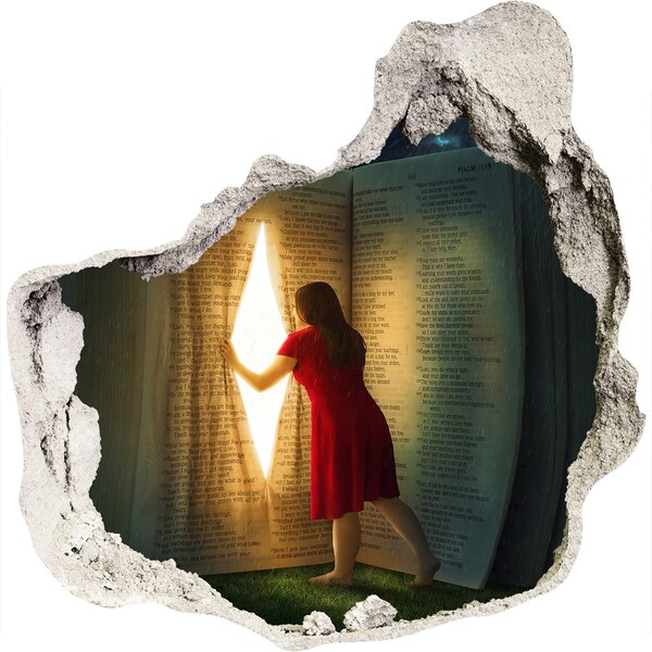 Nálepka 3D diera Diera v realite