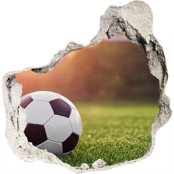 3D diera nálepka Futbal