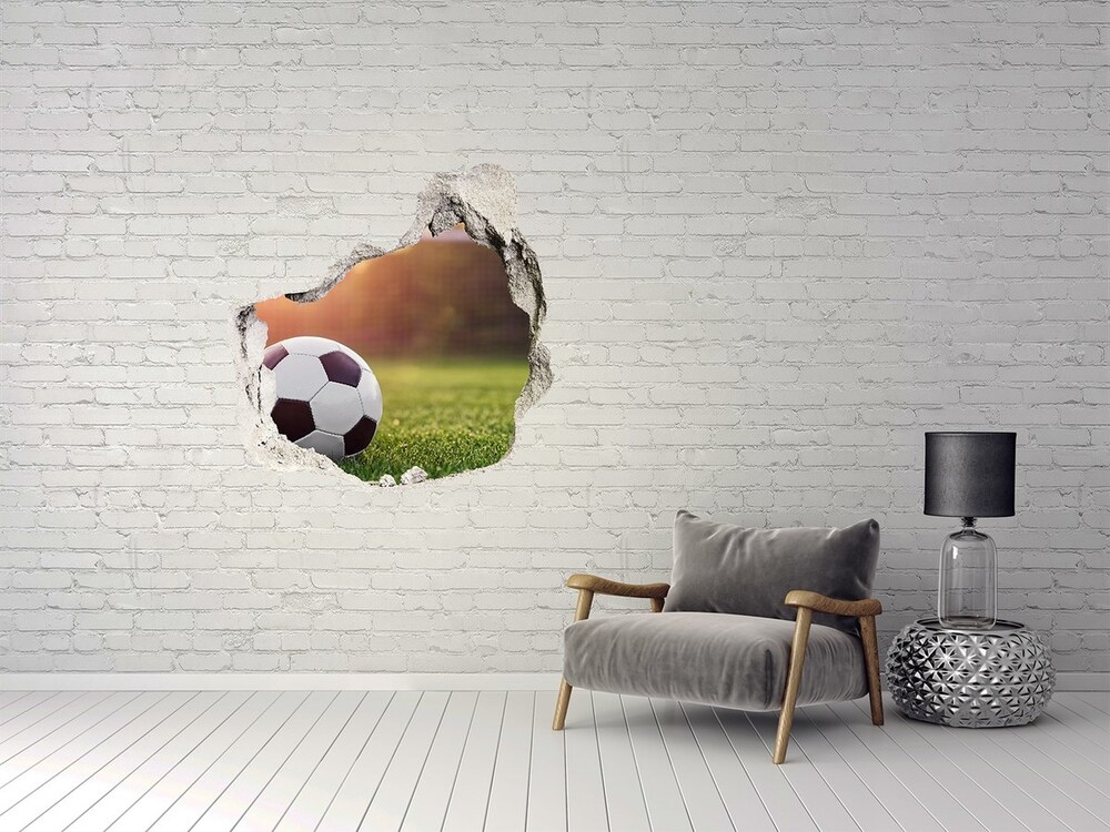 3D diera nálepka Futbal