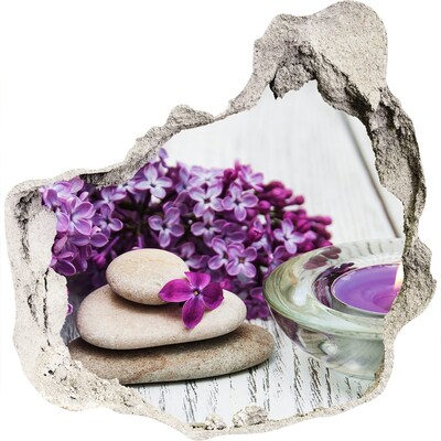 Diera 3D fototapety nálepka Kvetinová oáza pokoja