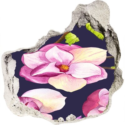 Nálepka fototapeta 3D Kvetinový motív v betóne