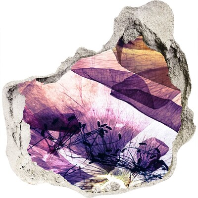 Foto fotografie diera na stenu Kvetinový svet za múrmi