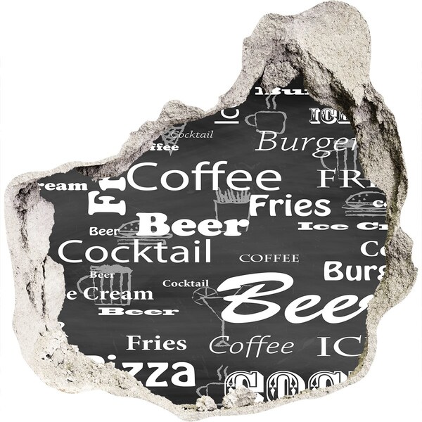 Nálepka fototapeta 3D výhľad Kulinársky chaos v diere