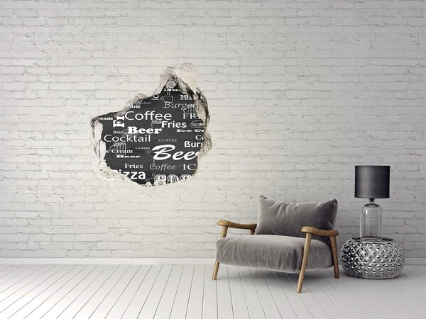 Nálepka fototapeta 3D výhľad Jedálny lístok