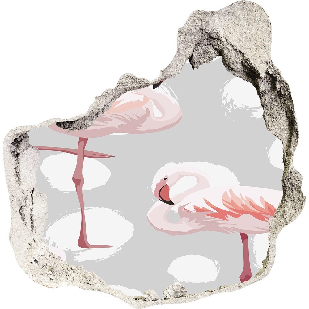 Samolepiaca nálepka na stenu Flamingos