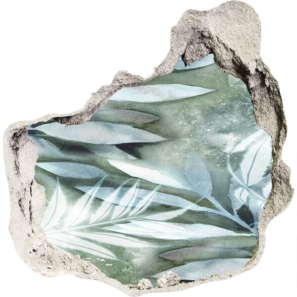 Diera 3D fototapety nálepka Zelená oáza v diere v stene