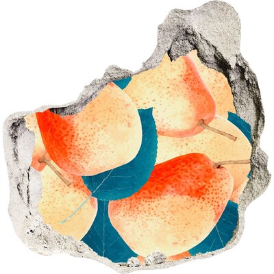 Fototapeta diera na stenu 3D Ovocný raj za múrom