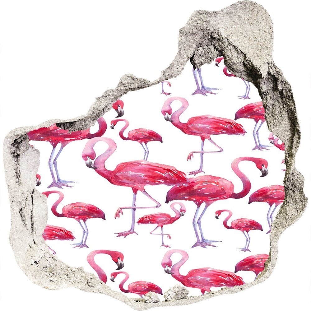 Samolepiaca nálepka betón Flamingos