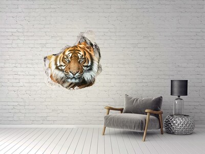Nálepka fototapeta 3D výhľad Tiger bengálsky