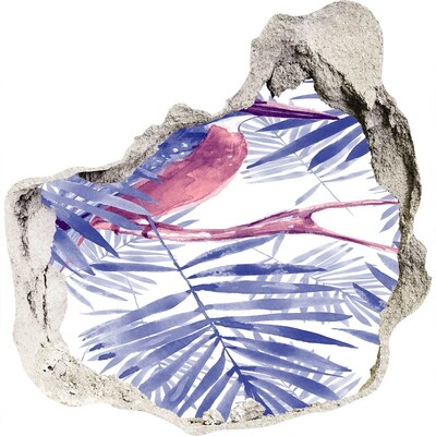 Samolepiaca nálepka betón Tropický raj za múrom