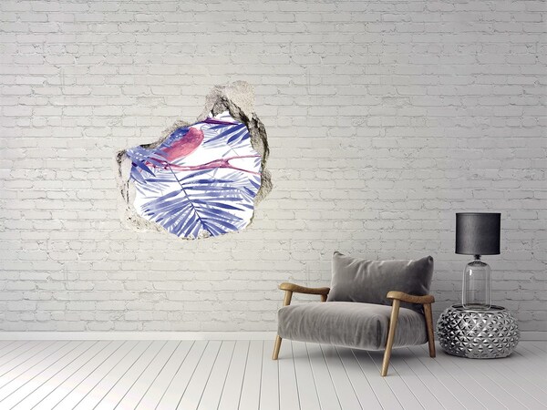 Samolepiaca nálepka betón Tropický raj za múrom