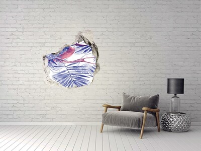 Samolepiaca nálepka betón Tropický raj za múrom