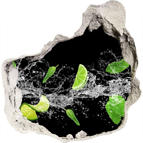 Samolepiaca diera na stenu Osviežujúci limetkový kokteil