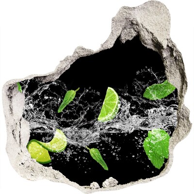 Samolepiaca diera na stenu Osviežujúci limetkový kokteil