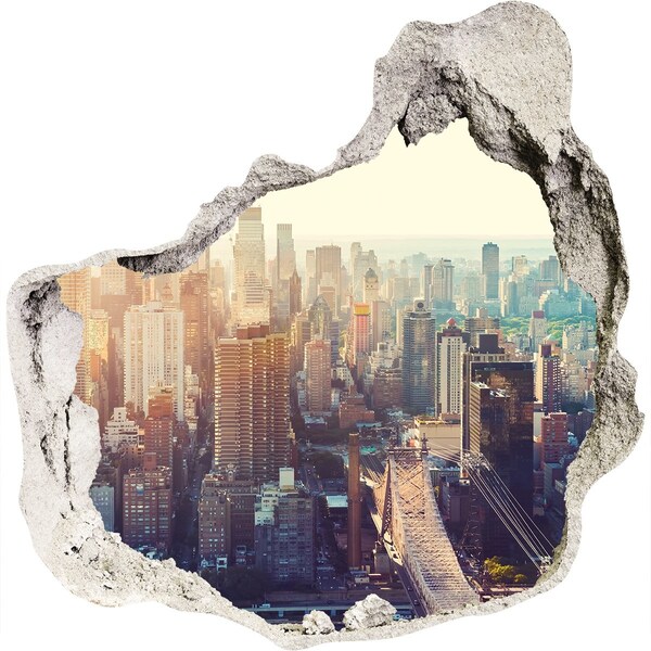 Fototapeta diera na stenu Pohľad z diery v stene