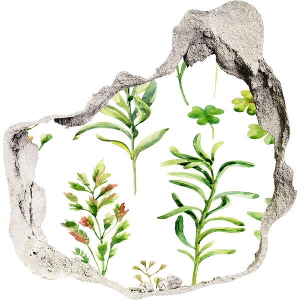 Fototapeta diera na stenu Zelená oáza v betóne