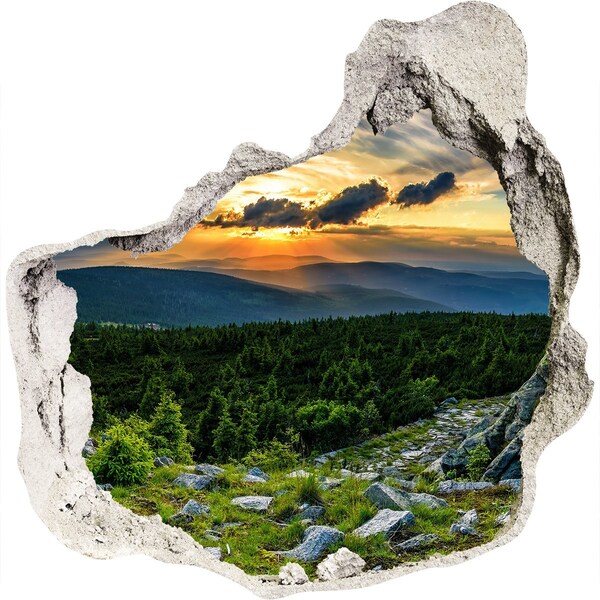 Samolepiaca nálepka na stenu Horské panorama